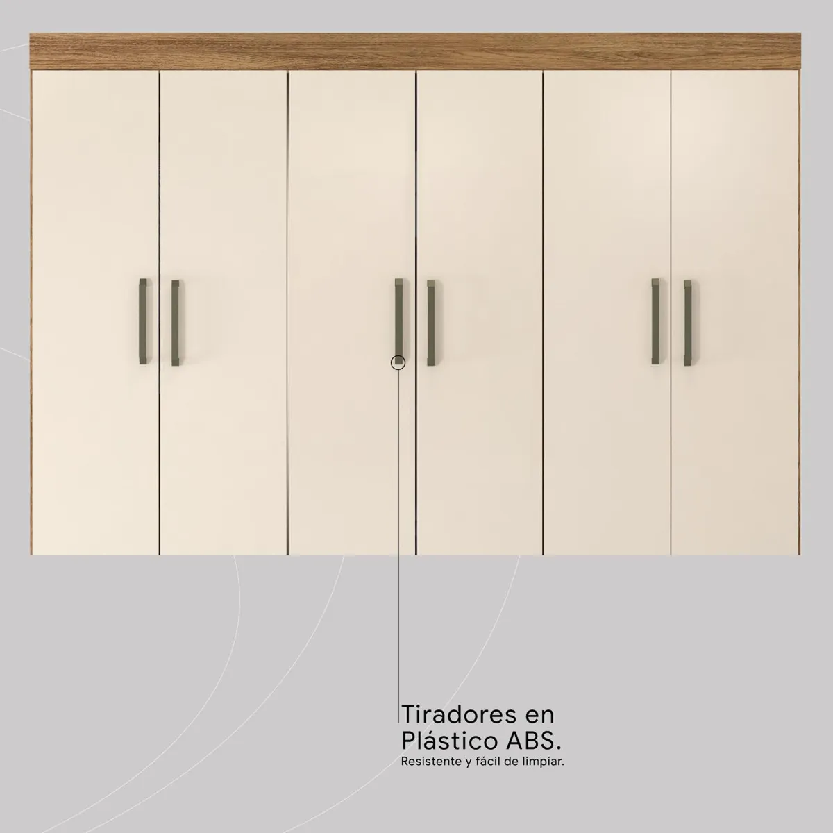 MICA - Ropero New Murano 10 Puertas 3 Cajones