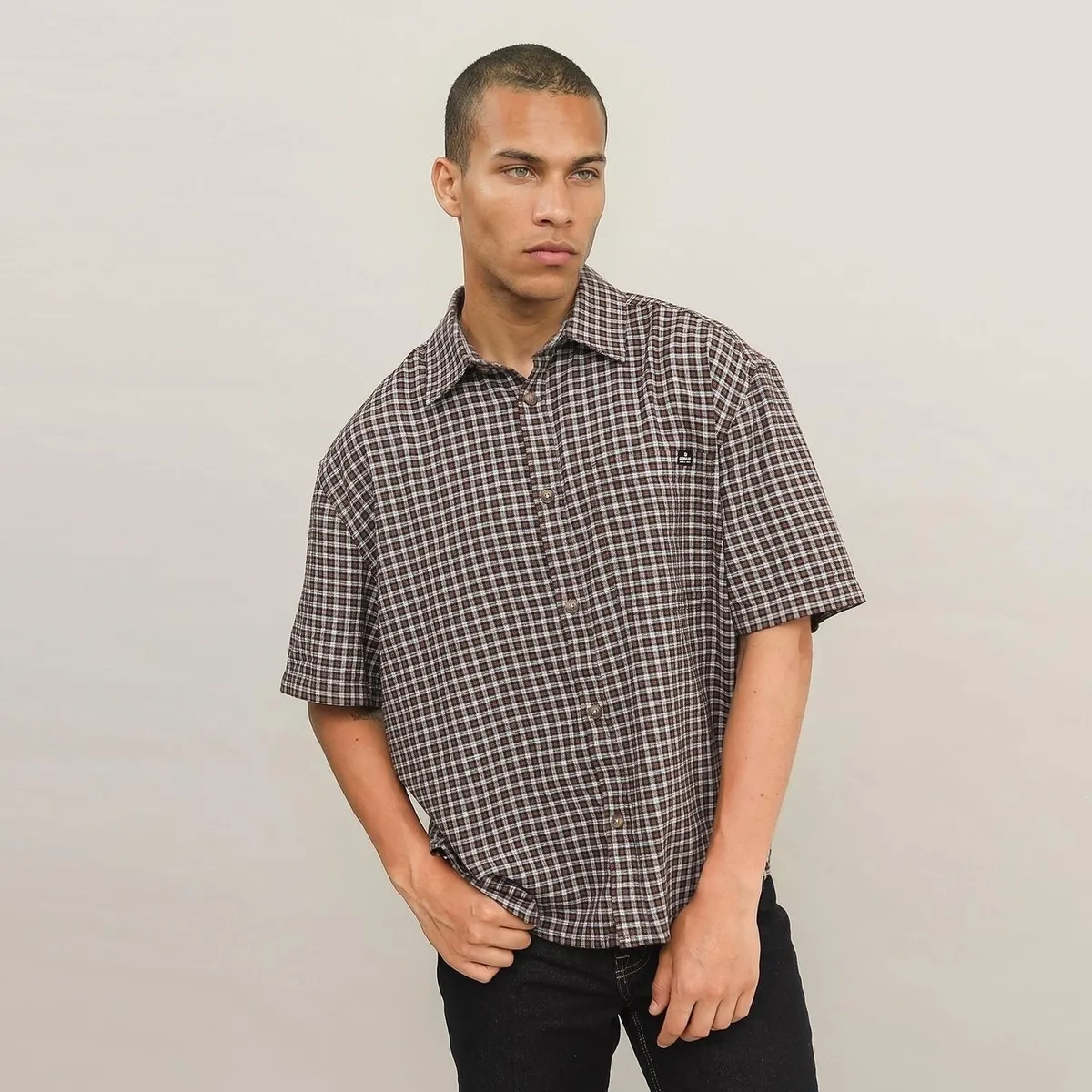 DENIMLAB - Camisa 100% Algodón Boxy Fit Hombre Denimlab