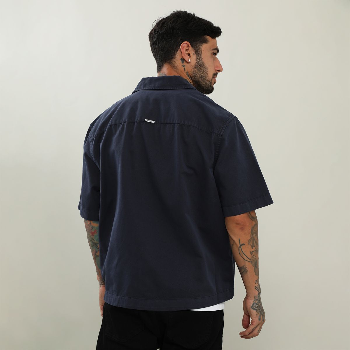 DENIMLAB - Camisa Algodón Boxy Fit Hombre Denimlab