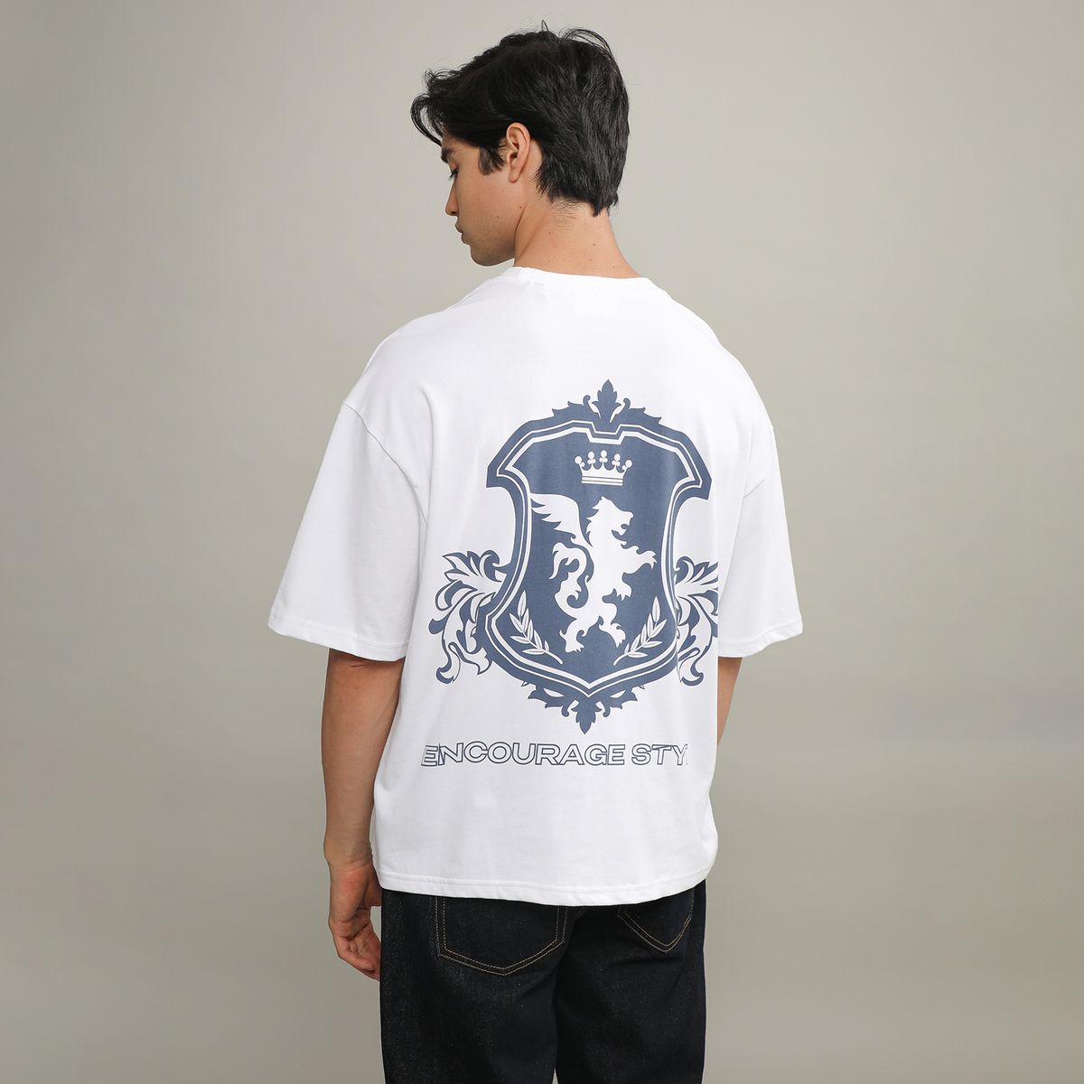 DENIMLAB - Camisa 100% Algodón Boxy Fit Hombre Denimlab