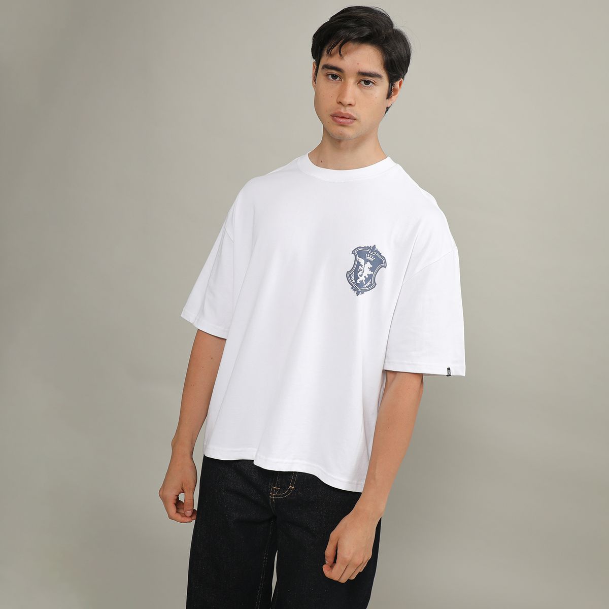 DENIMLAB - Camisa 100% Algodón Boxy Fit Hombre Denimlab