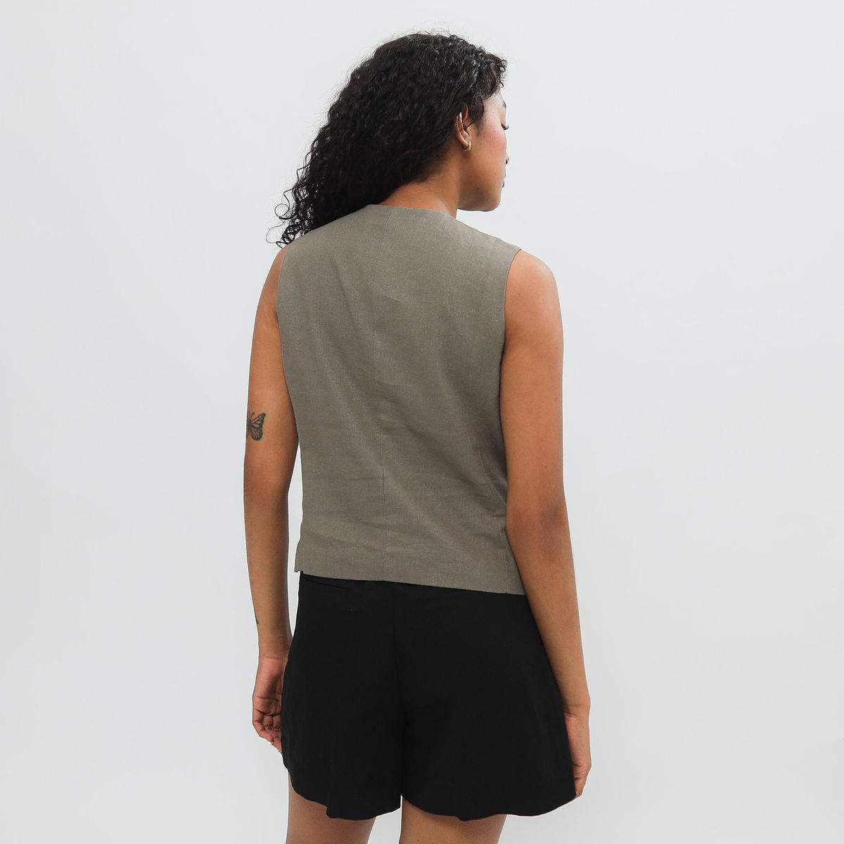 UNIVERSITY CLUB - Chaleco Lino Mujer University Club