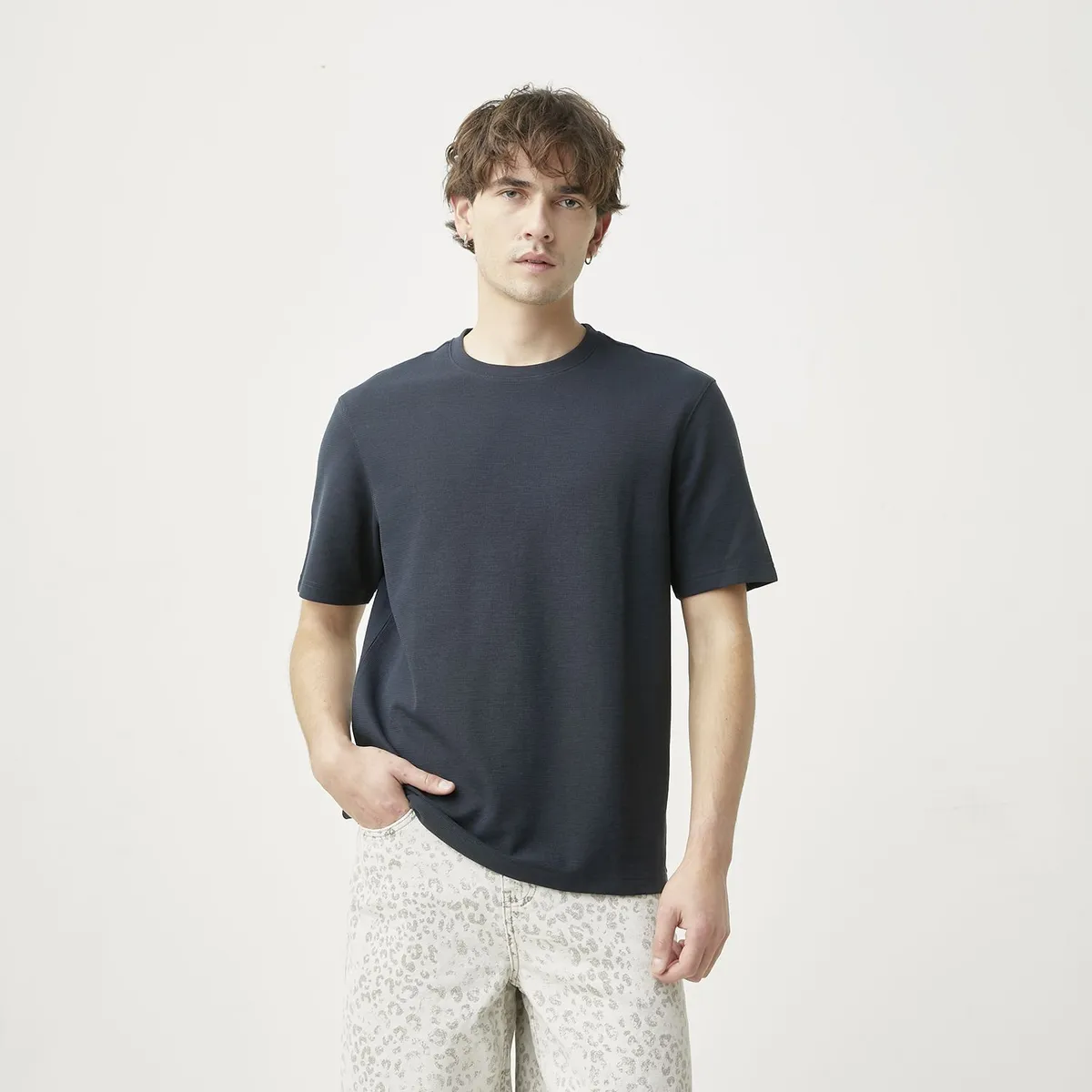 BASEMENT - Polo texturas Hombre Basement