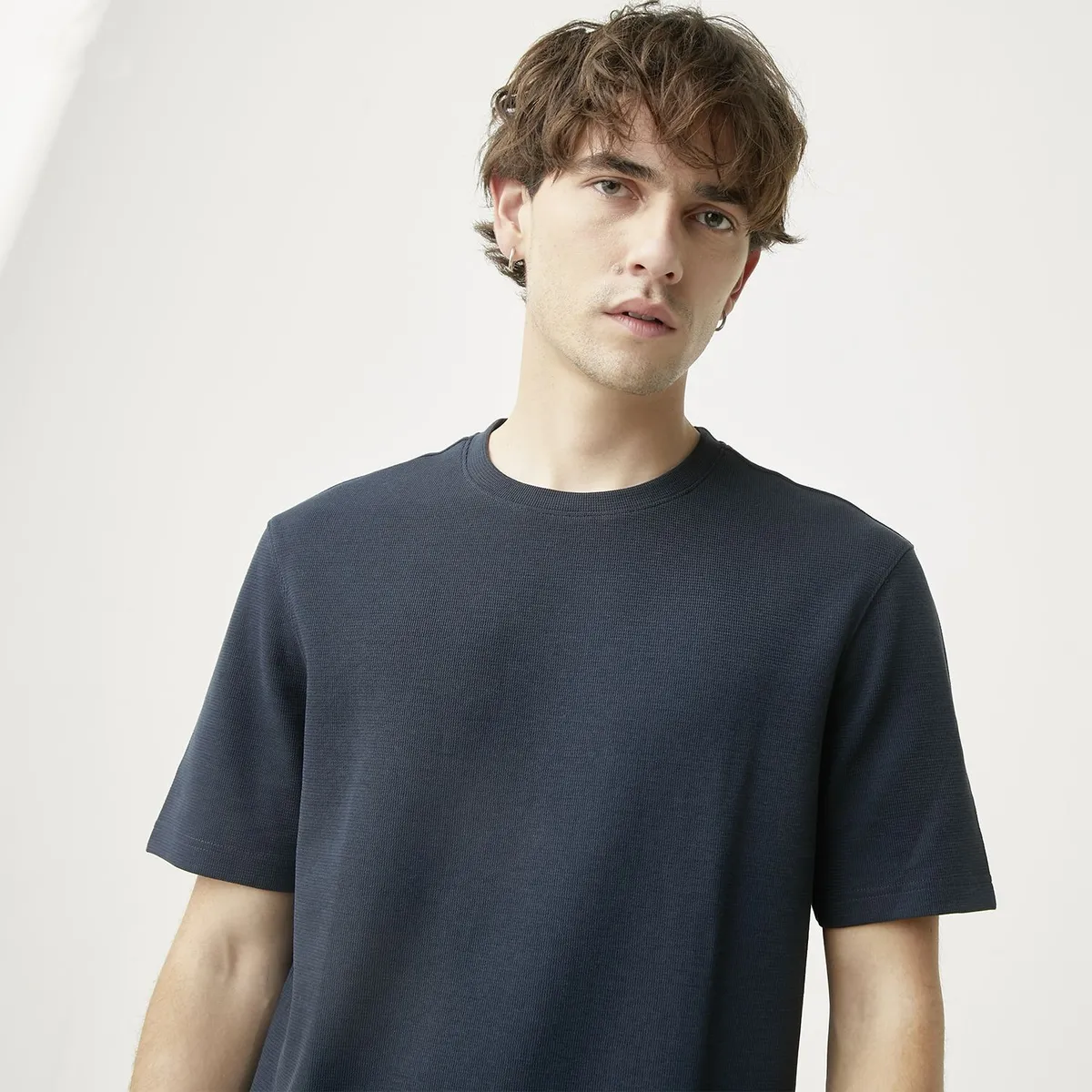 BASEMENT - Polo texturas Hombre Basement