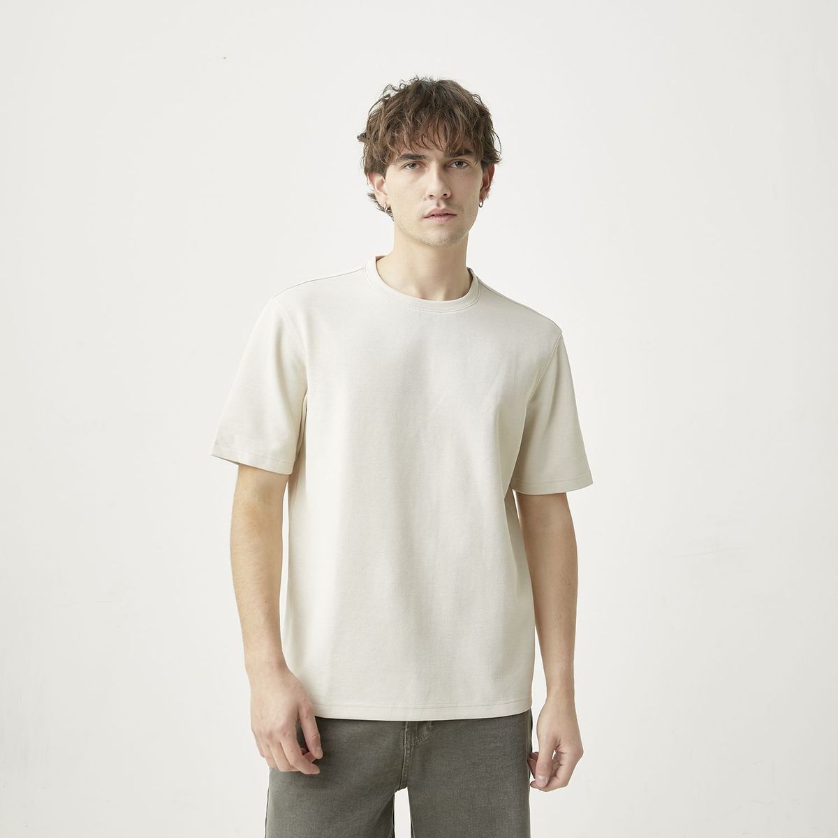 BASEMENT - Polo texturas Hombre Basement