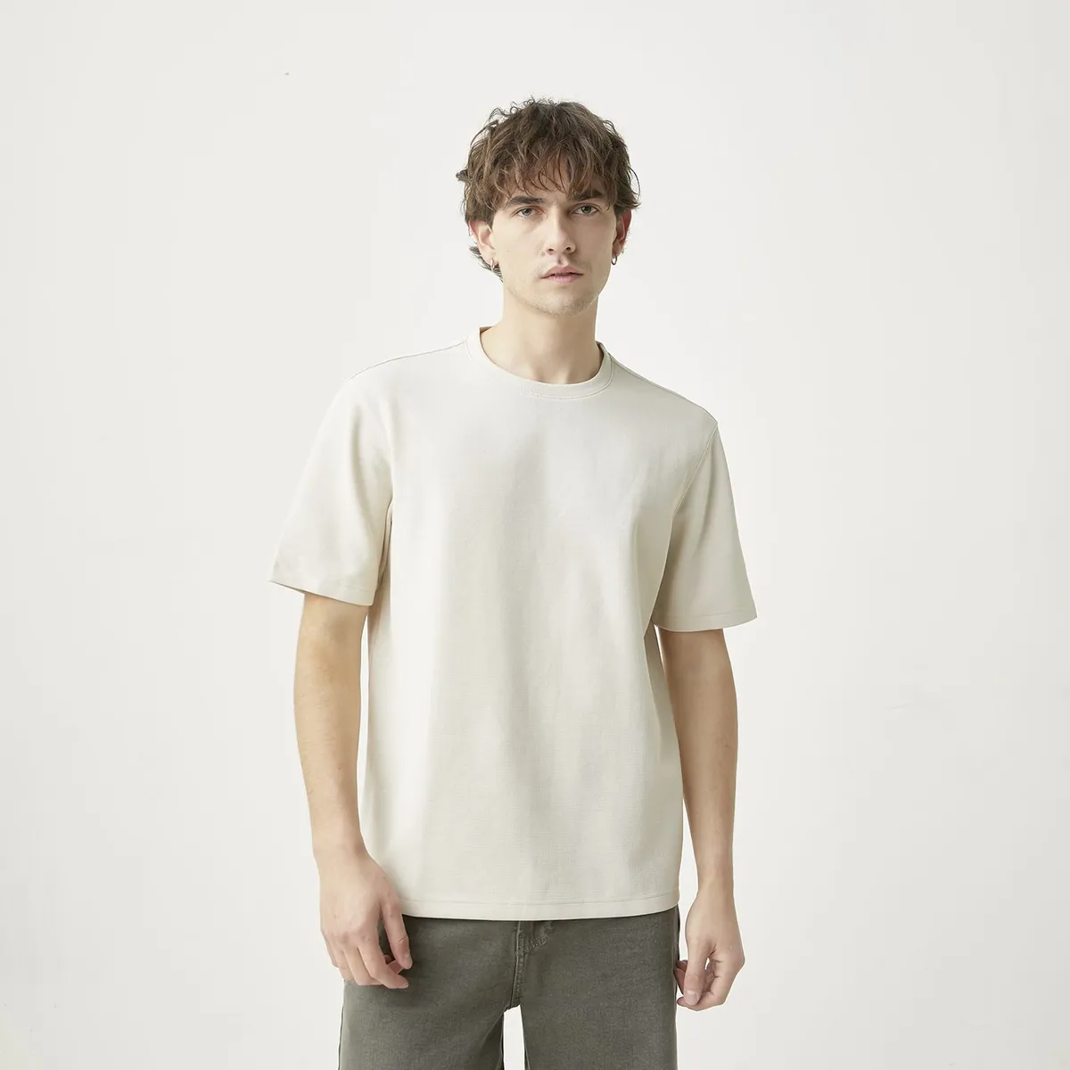 BASEMENT - Polo texturas Hombre Basement