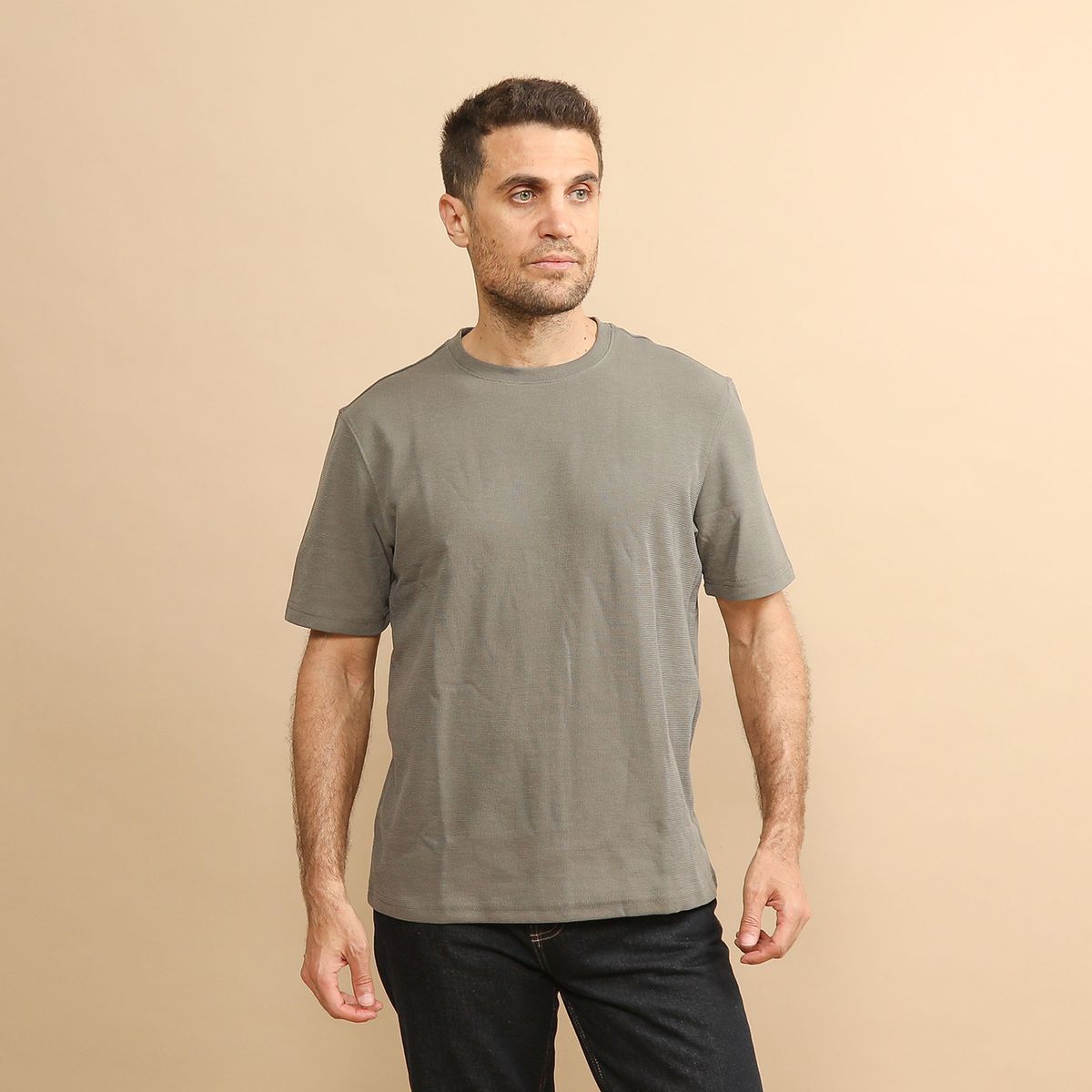 BASEMENT - Polo texturas Hombre Basement