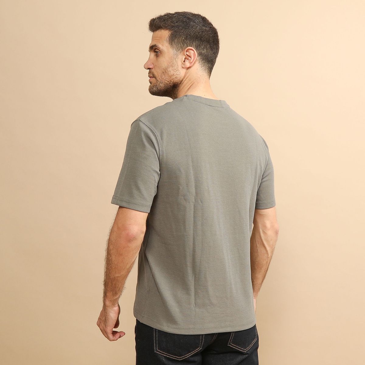 BASEMENT - Polo texturas Hombre Basement