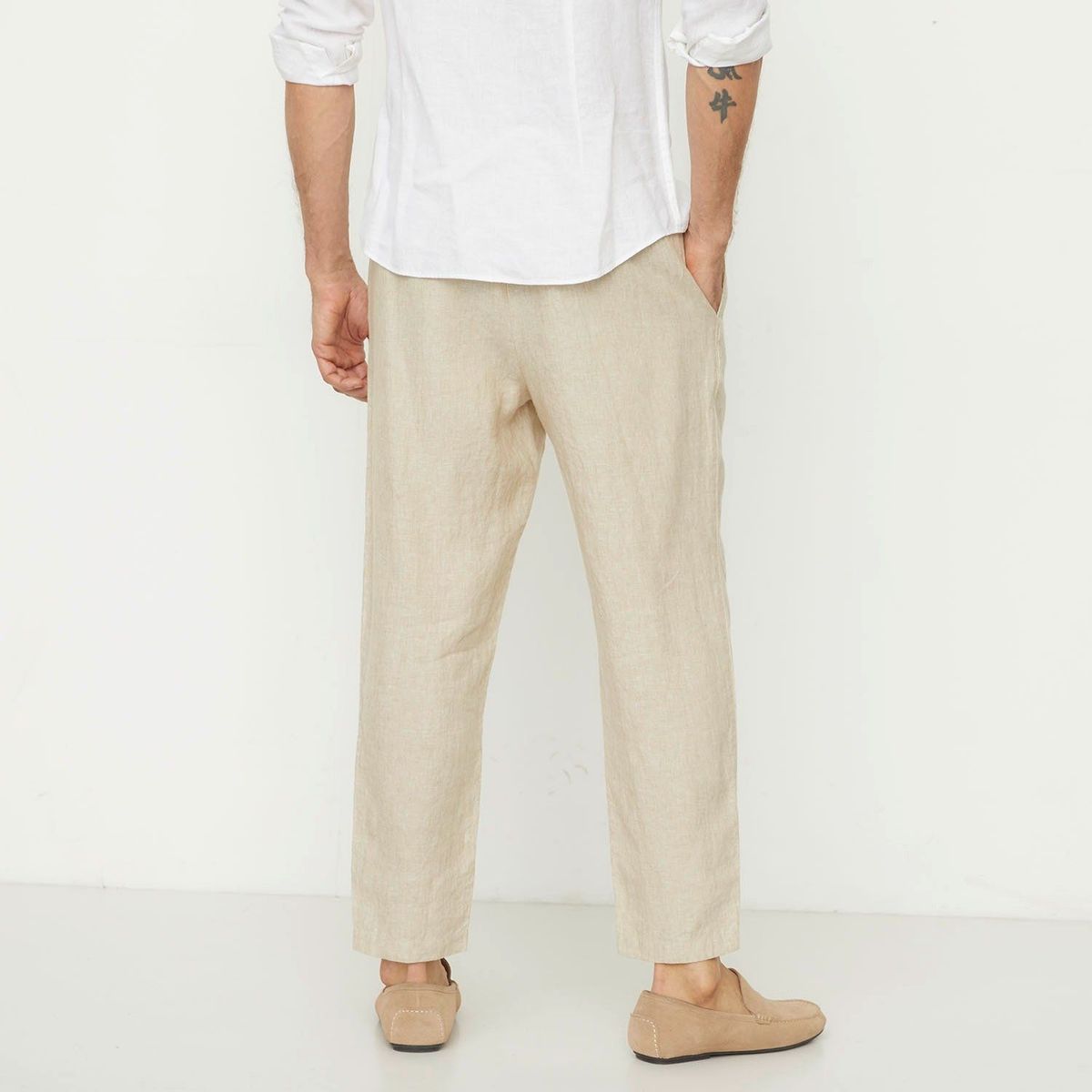 WOLF&HANK - Pantalón 100% Lino Regular Fit Hombre Wolf&hank