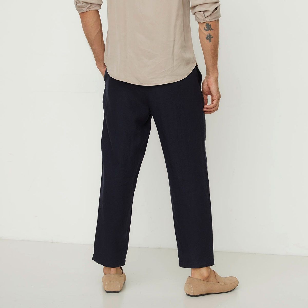 WOLF&HANK - Pantalón 100% Lino Regular Fit Hombre Wolf&hank