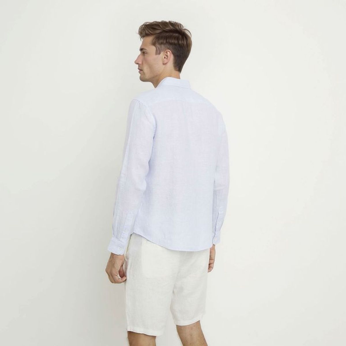 WOLF&HANK - Camisa 100% Lino Casual Regular Fit Hombre Wolf&hank