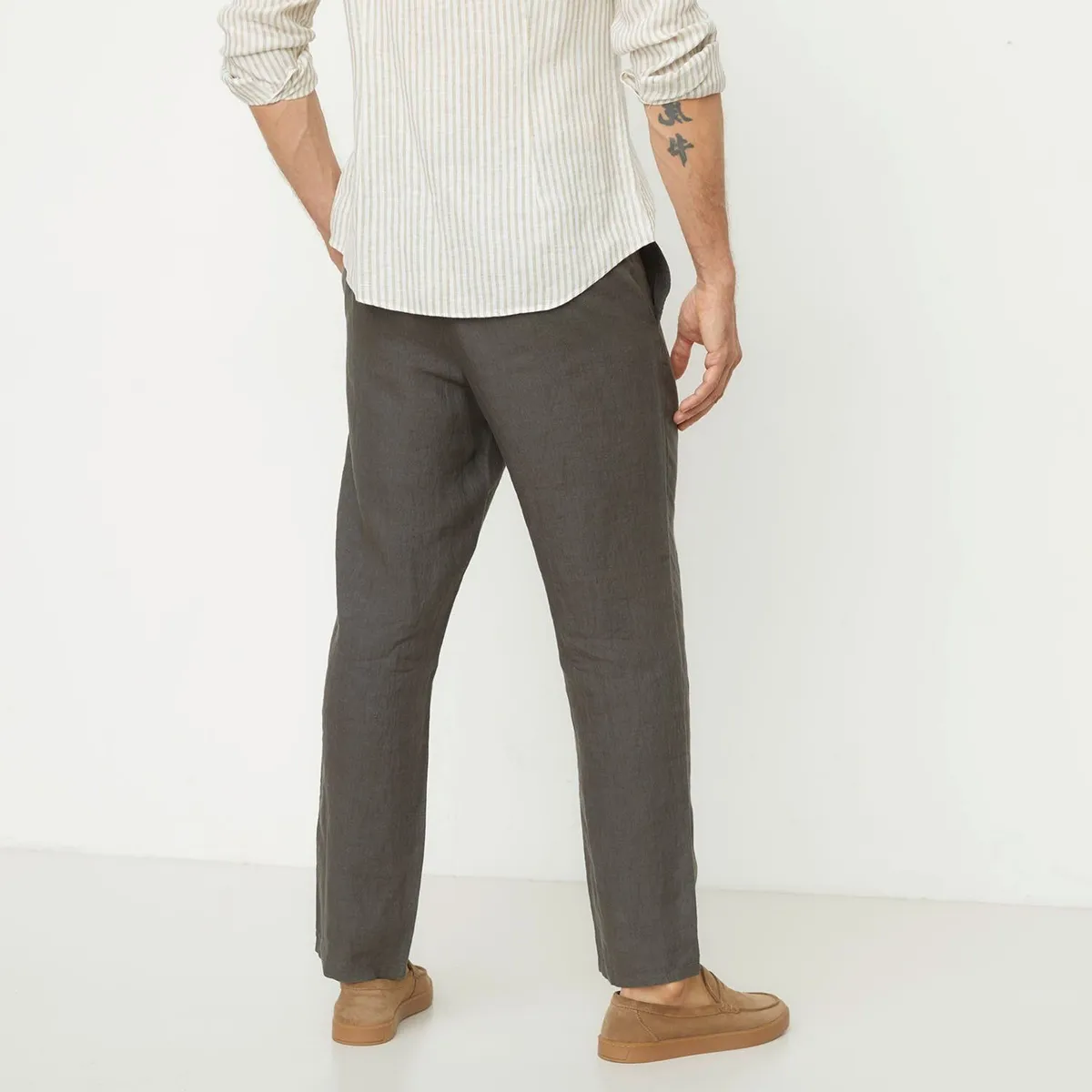 WOLF&HANK - Pantalón 100% Lino Regular Fit Hombre Wolf&hank