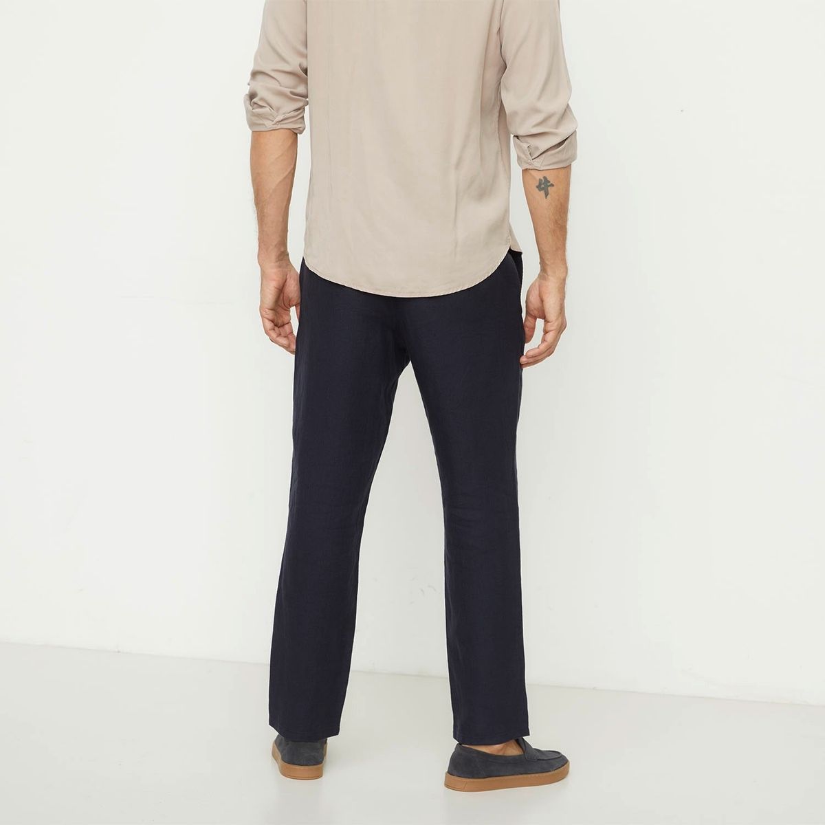 WOLF&HANK - Pantalón 100% Lino Regular Fit Hombre Wolf&hank