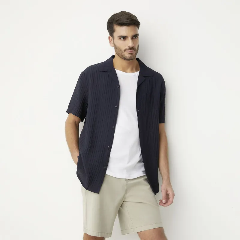 BASEMENT - Camisa Casual Regular Fit Hombre Basement