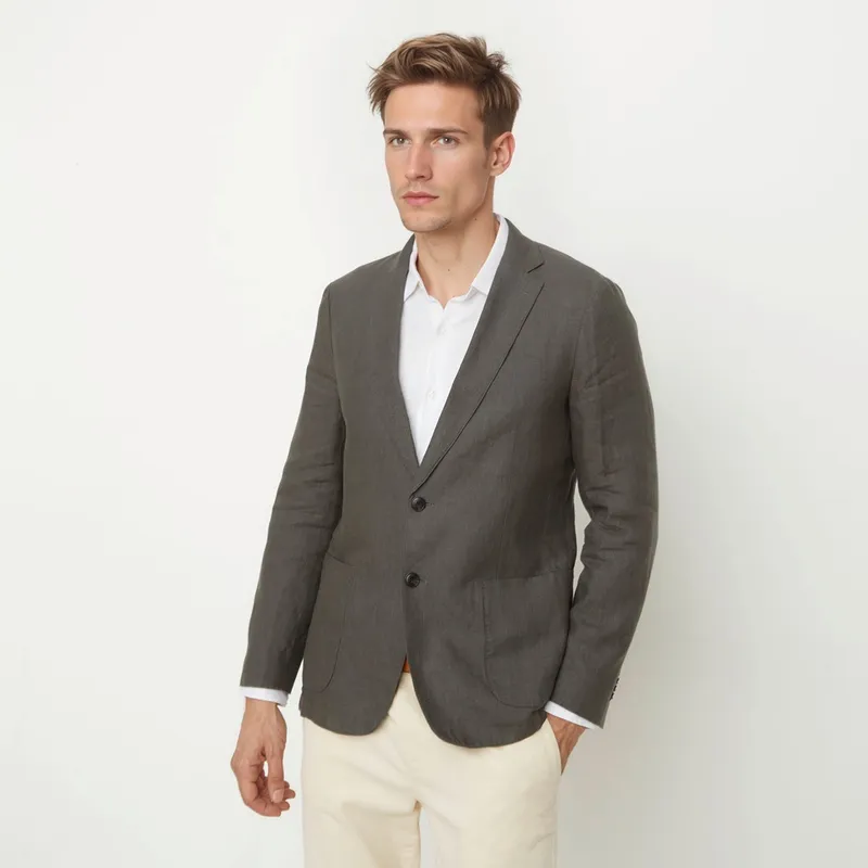 WOLF&HANK - Blazer 100% Lino Hombre Wolf&Hank