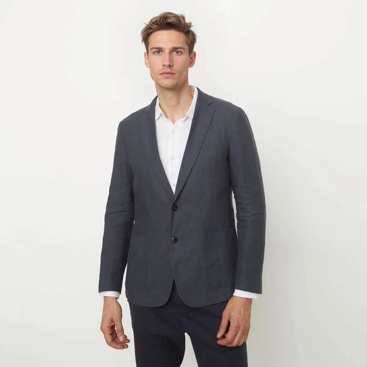 WOLF&HANK - Blazer 100% Lino Hombre Wolf&Hank