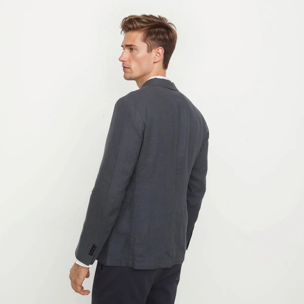 WOLF&HANK - Blazer 100% Lino Hombre Wolf&Hank