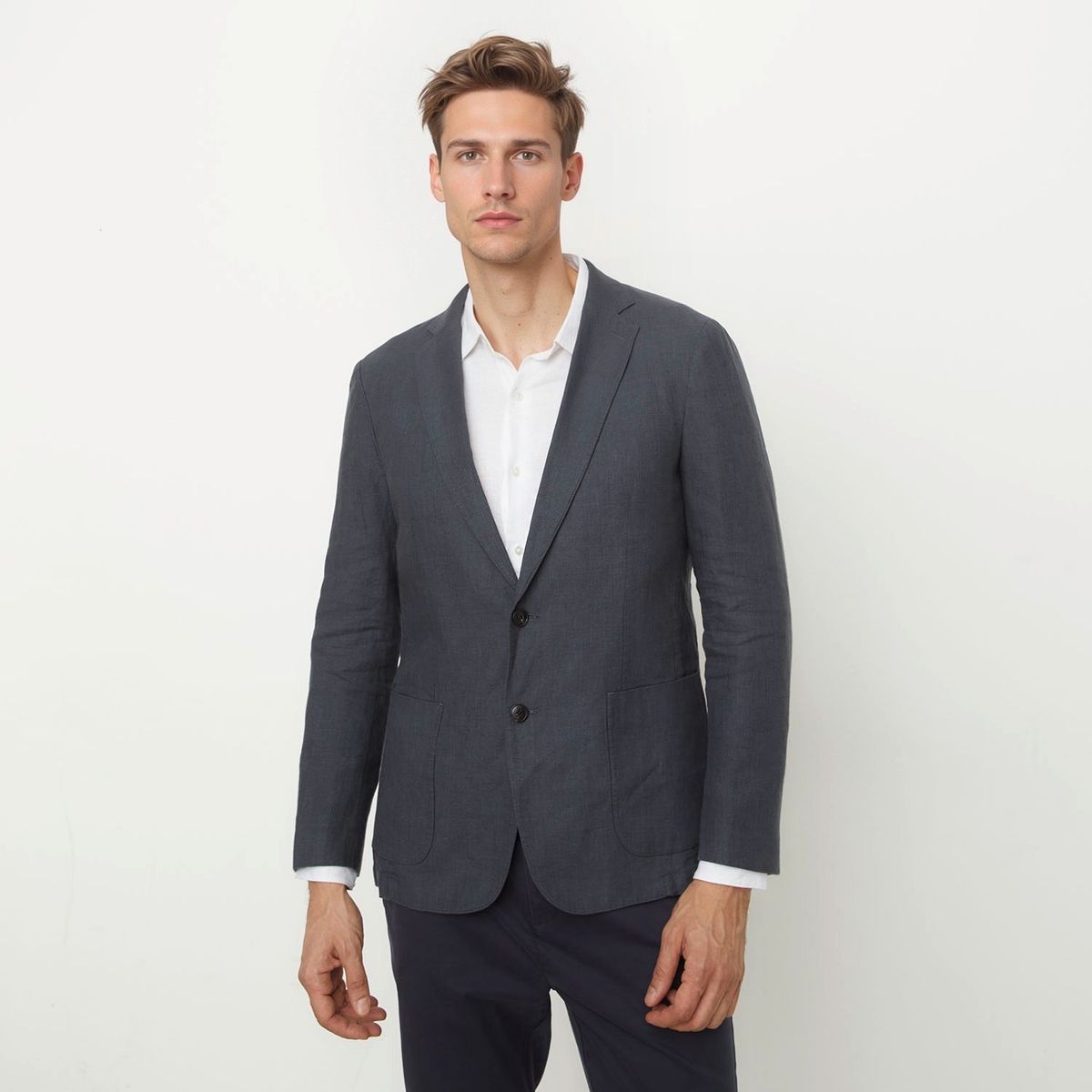 WOLF&HANK - Blazer 100% Lino Hombre Wolf&Hank