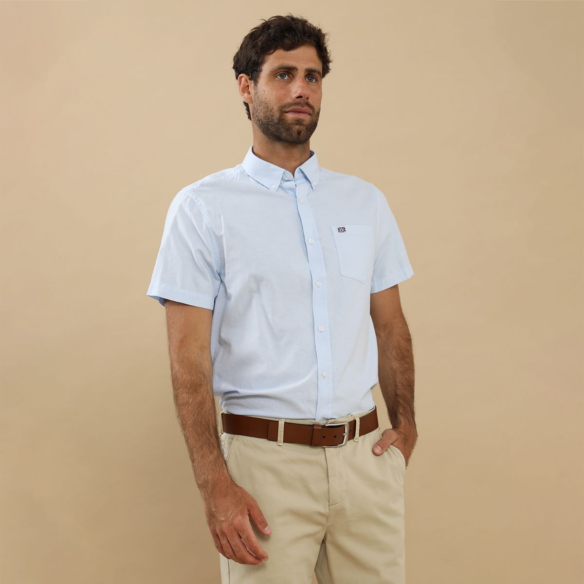 UNIVERSITY CLUB - Camisa 100% Algodón Casual Regular Fit Hombre University Club