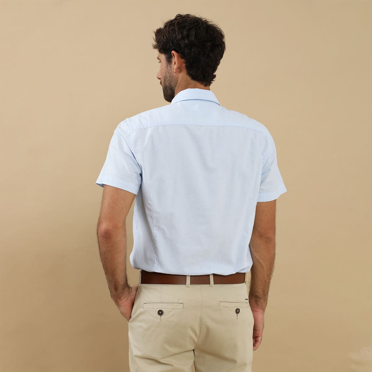 UNIVERSITY CLUB - Camisa 100% Algodón Casual Regular Fit Hombre University Club