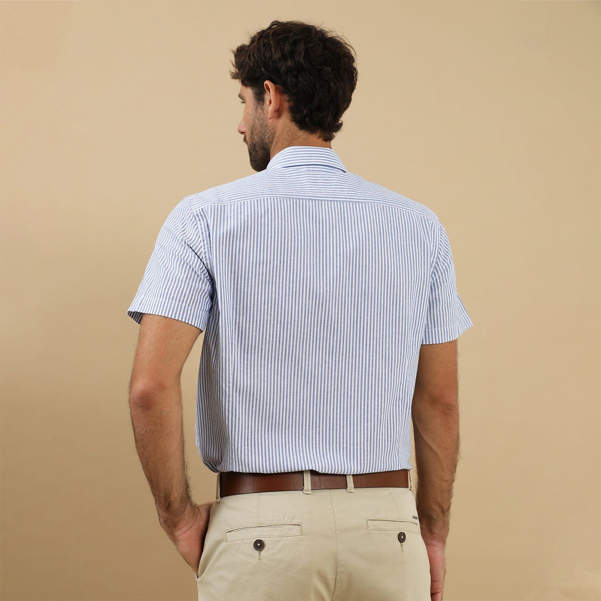 UNIVERSITY CLUB - Camisa 100% Algodón Casual Regular Fit Hombre University Club