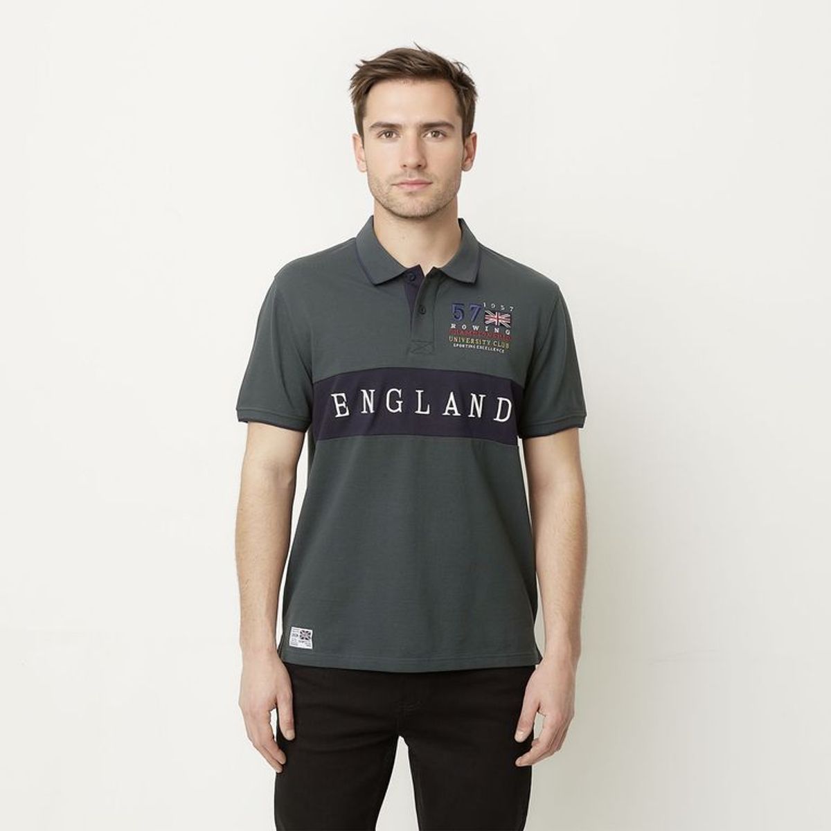 UNIVERSITY CLUB - Polo 100% Algodón Manga Larga Hombre University Club