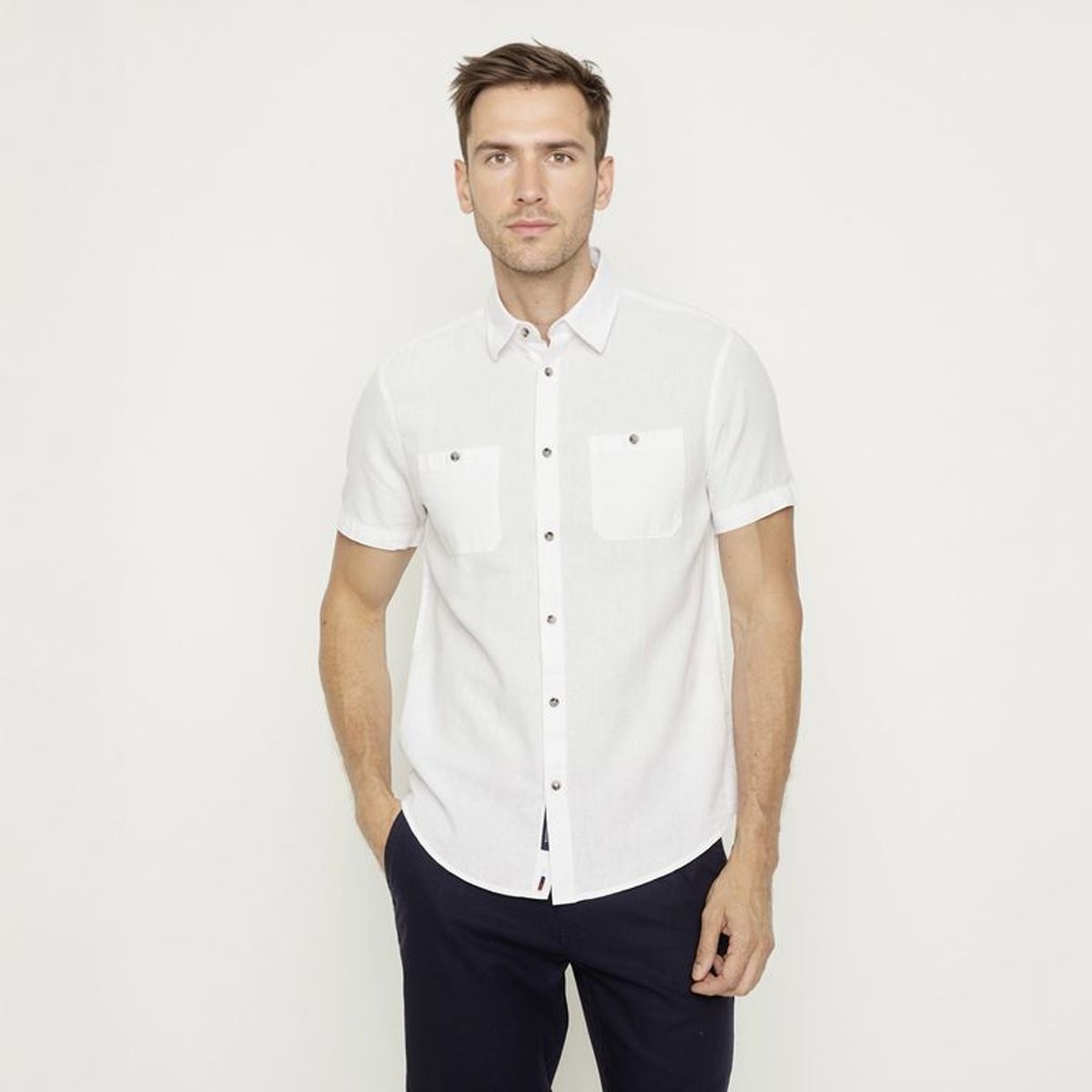 UNIVERSITY CLUB - Camisa Algodón Casual Hombre University Club