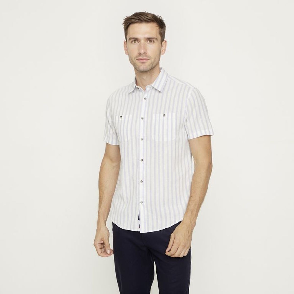 UNIVERSITY CLUB - Camisa Algodón Casual Hombre University Club