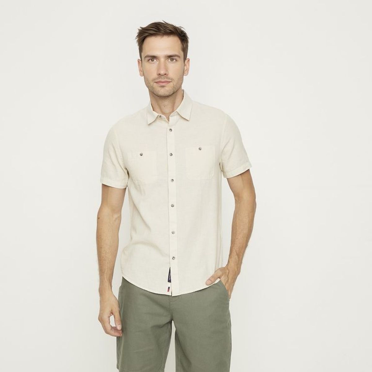 UNIVERSITY CLUB - Camisa Algodón Casual Hombre University Club