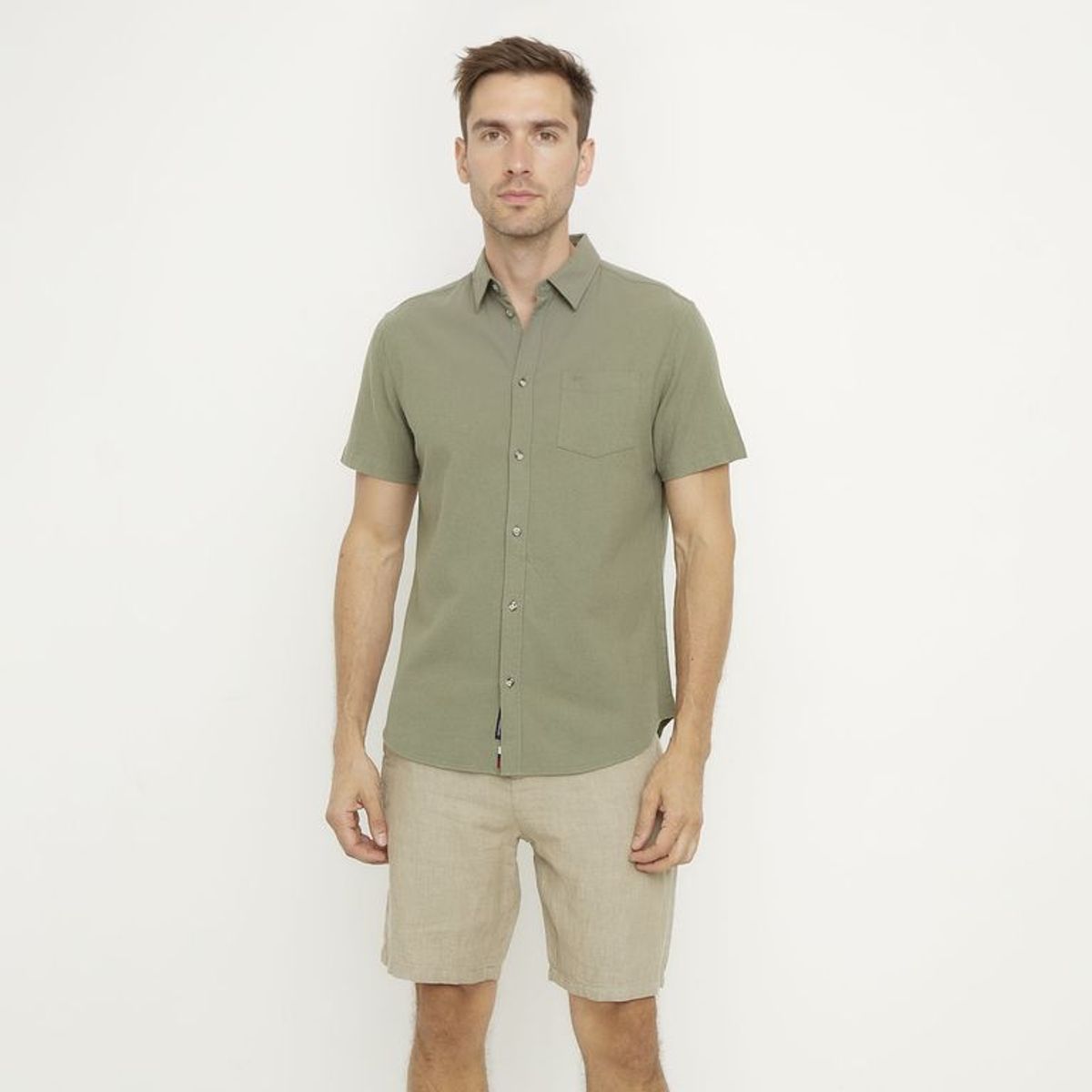 UNIVERSITY CLUB - Camisa Casual Regular Fit Hombre University Club