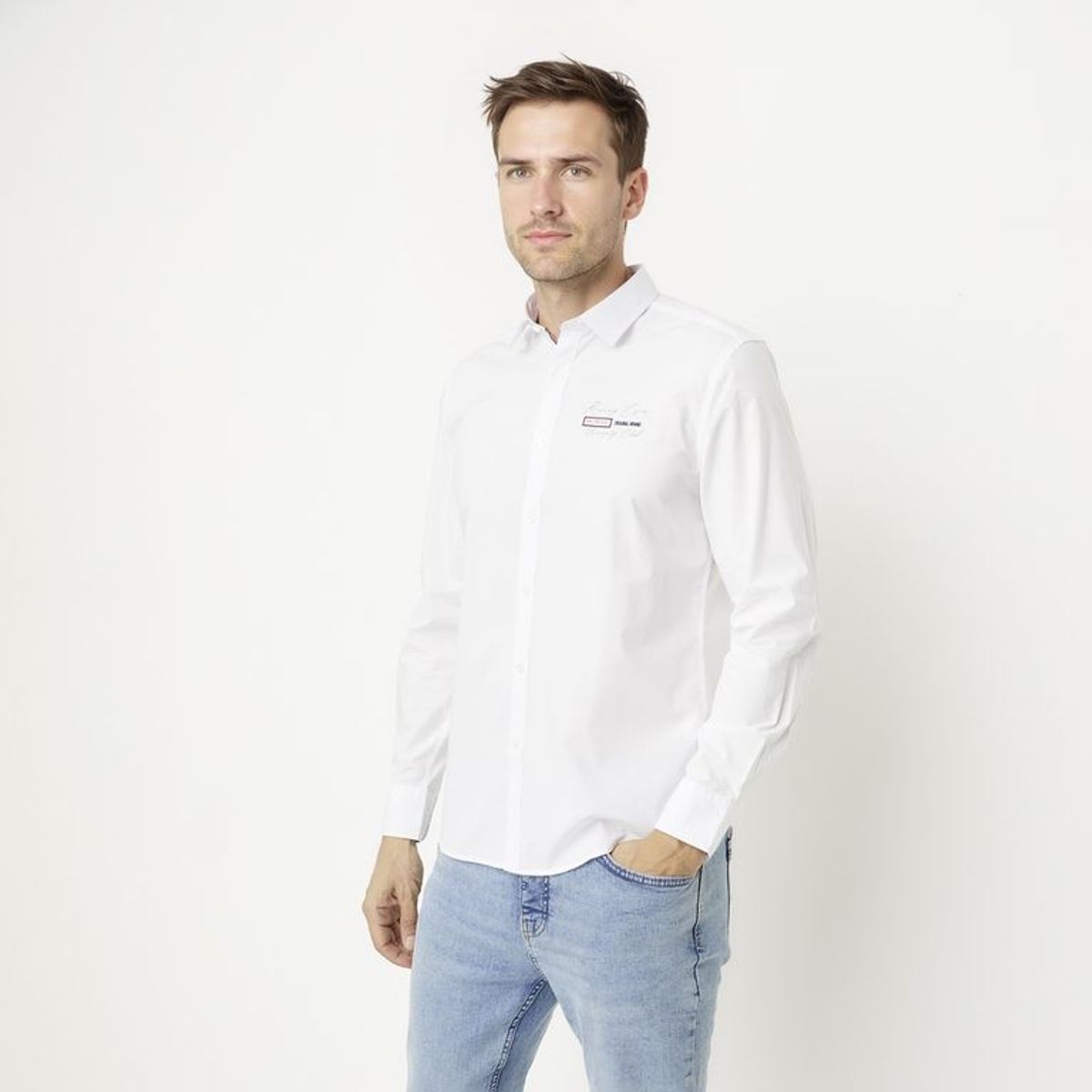 UNIVERSITY CLUB - Camisa Algodón Casual Hombre University Club