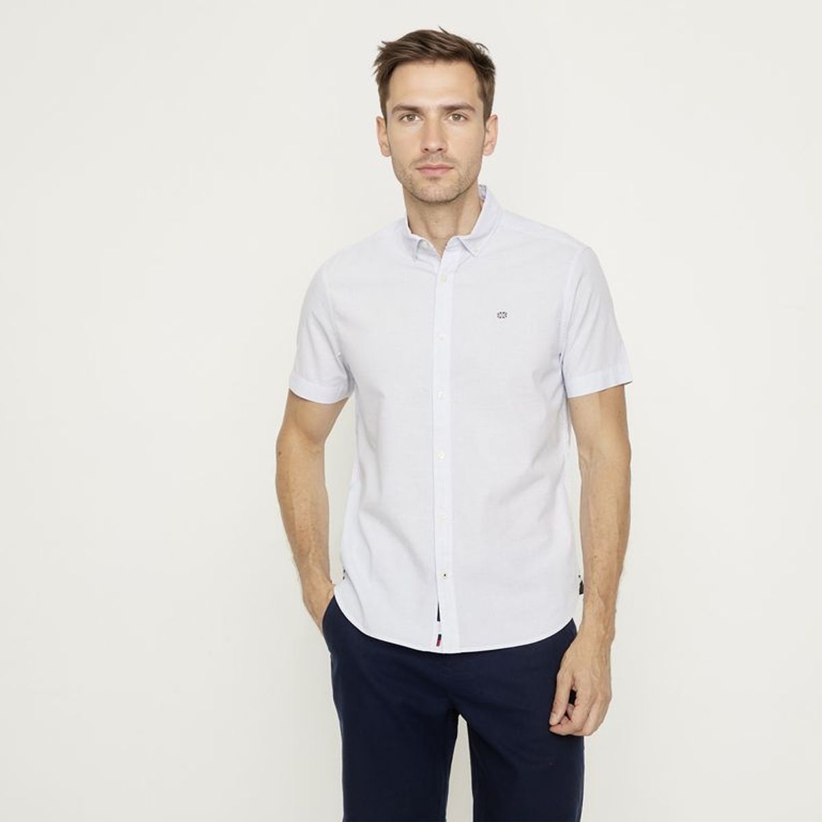UNIVERSITY CLUB - Camisa Casual Regular Fit Hombre University Club