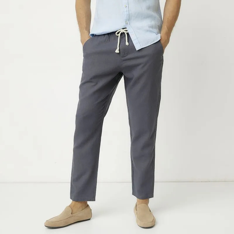 CASCAIS - Pantalón Lino Regular Fit Hombre Cascais