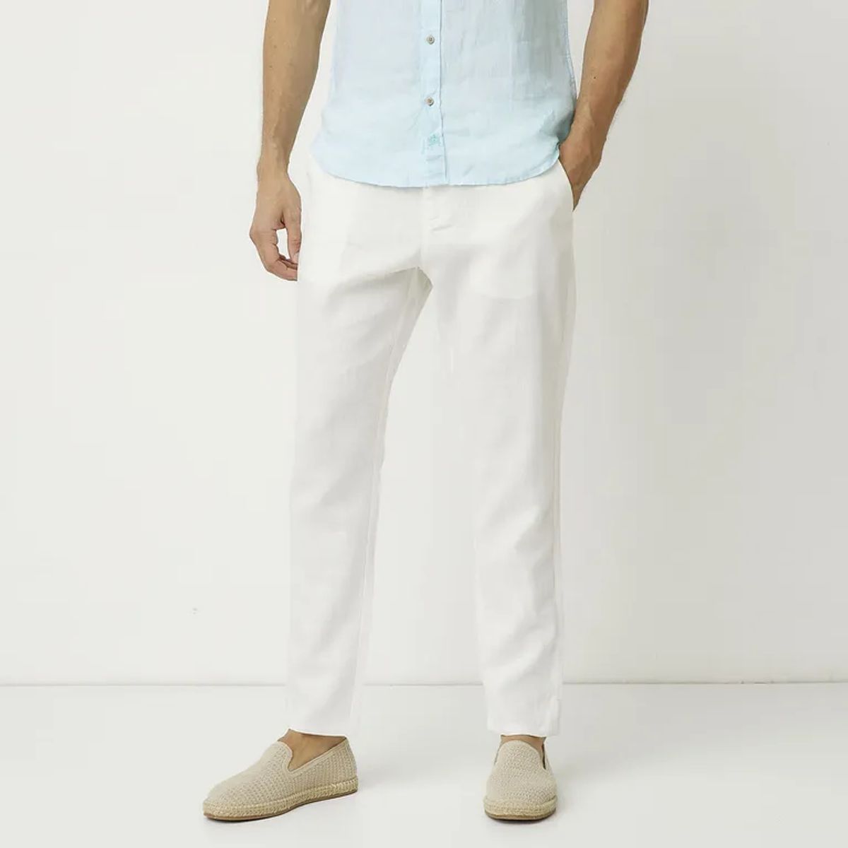 CASCAIS - Pantalón Lino Regular Fit Hombre Cascais