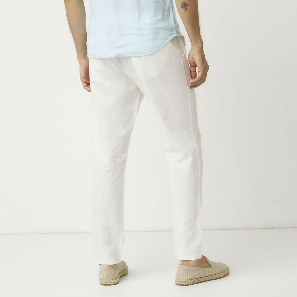 CASCAIS - Pantalón Lino Regular Fit Hombre Cascais