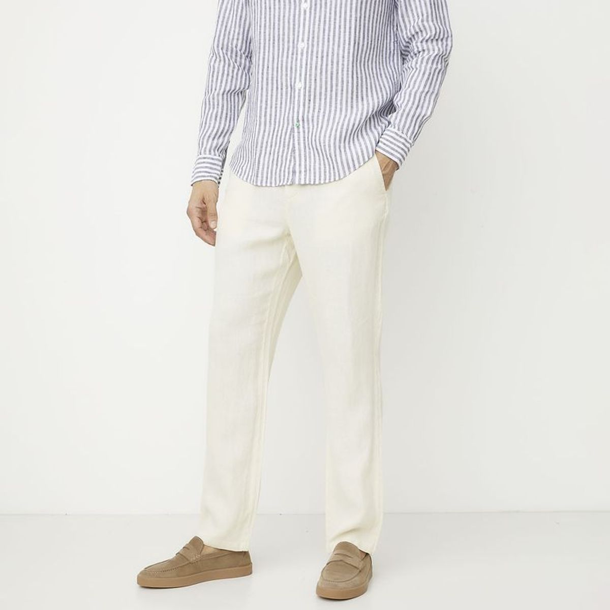 LA MARTINA - Pantalón Lino Regular Fit Hombre La Martina