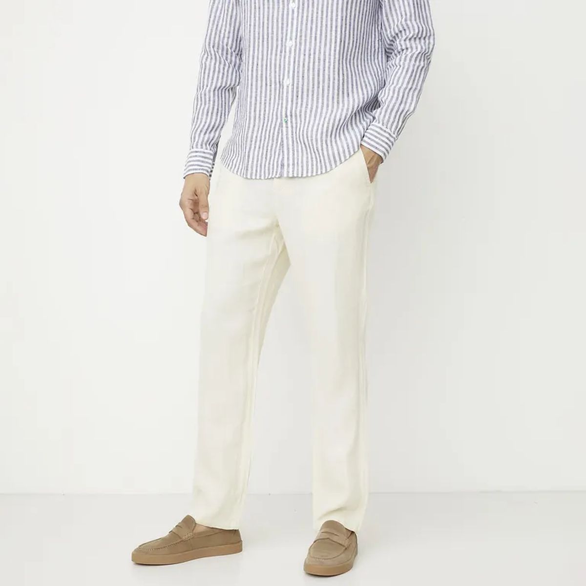 LA MARTINA - Pantalón Lino Regular Fit Hombre La Martina