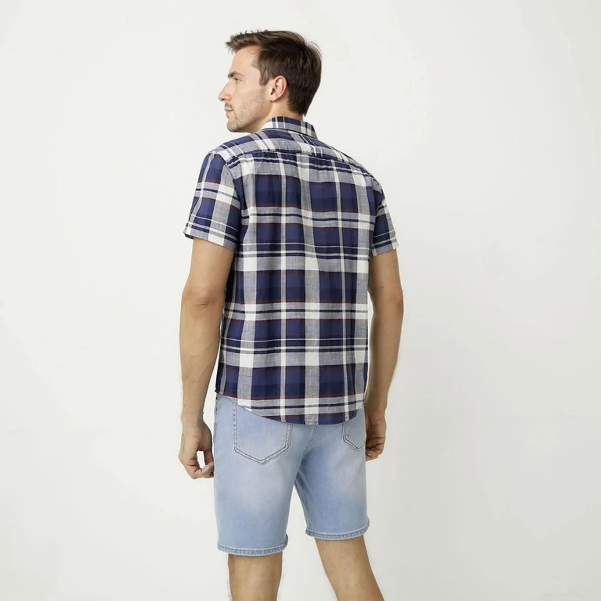 UNIVERSITY CLUB - Camisa 100% Algodón Casual Regular Fit Hombre University Club