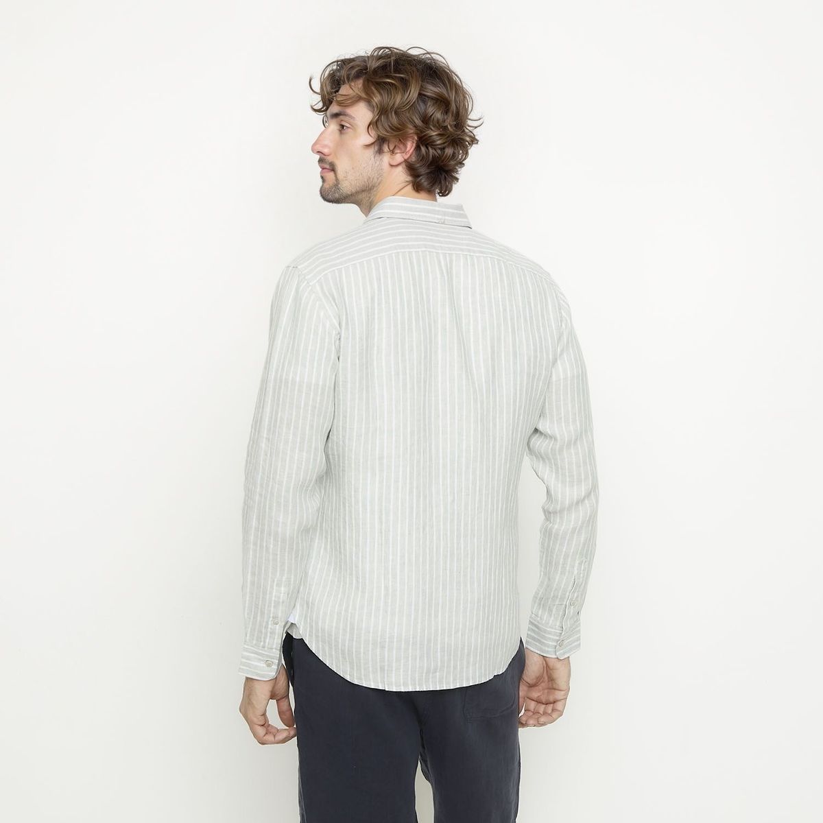 CASCAIS - Camisa 100% Lino Casual Hombre Cascais