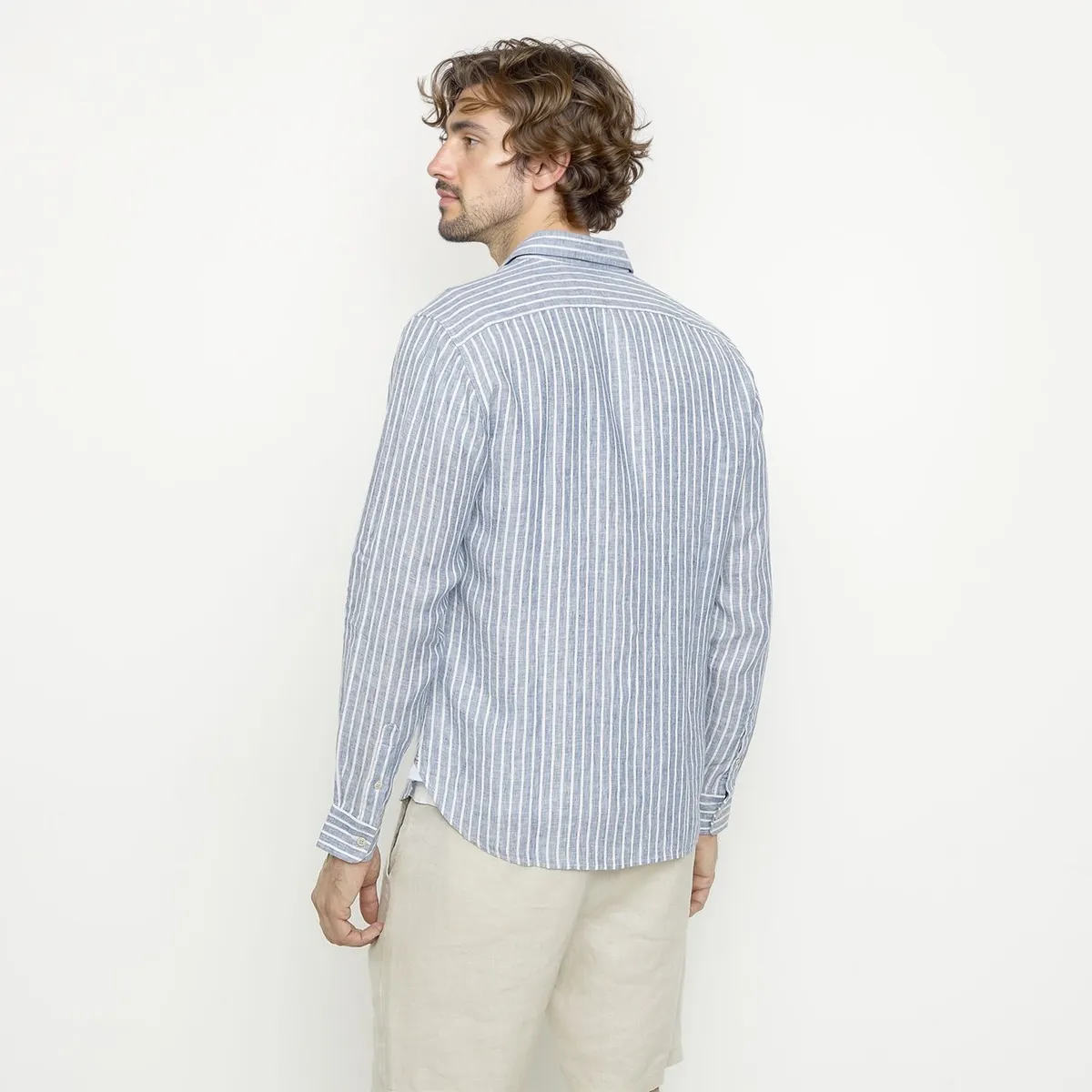 CASCAIS - Camisa 100% Lino Casual Hombre Cascais
