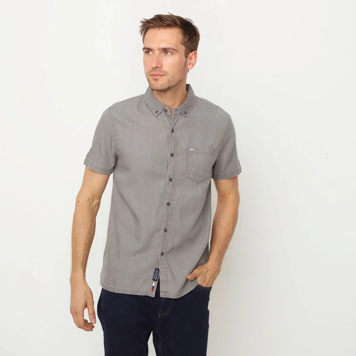 UNIVERSITY CLUB - Camisa Algodón Casual Hombre University Club