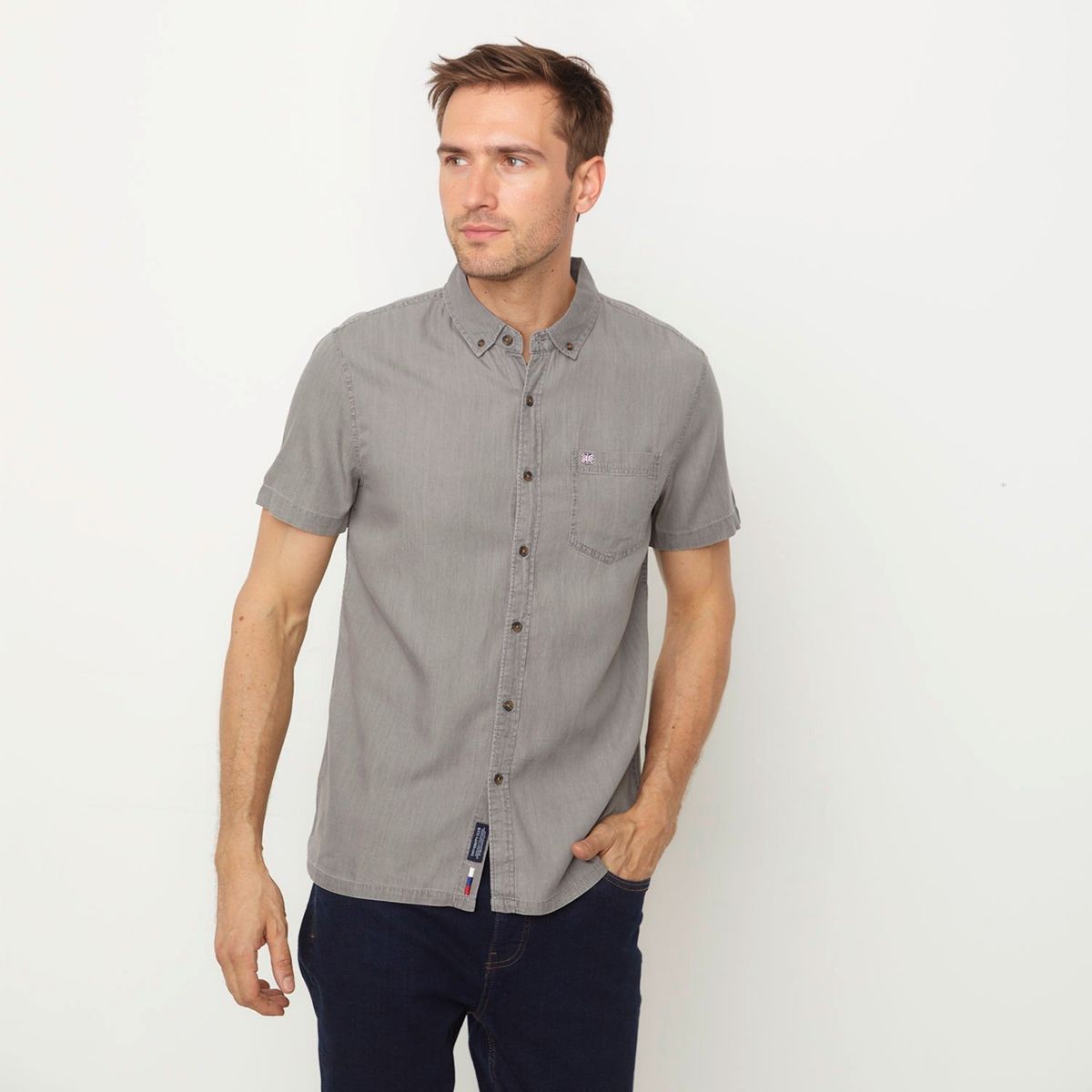 UNIVERSITY CLUB - Camisa Algodón Casual Hombre University Club