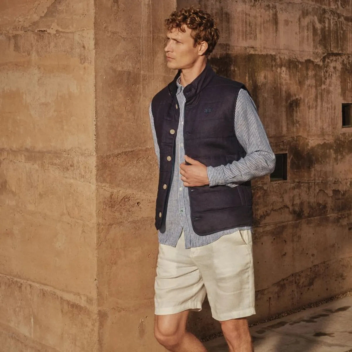 LA MARTINA - Chaleco Lino Casual Hombre La Martina