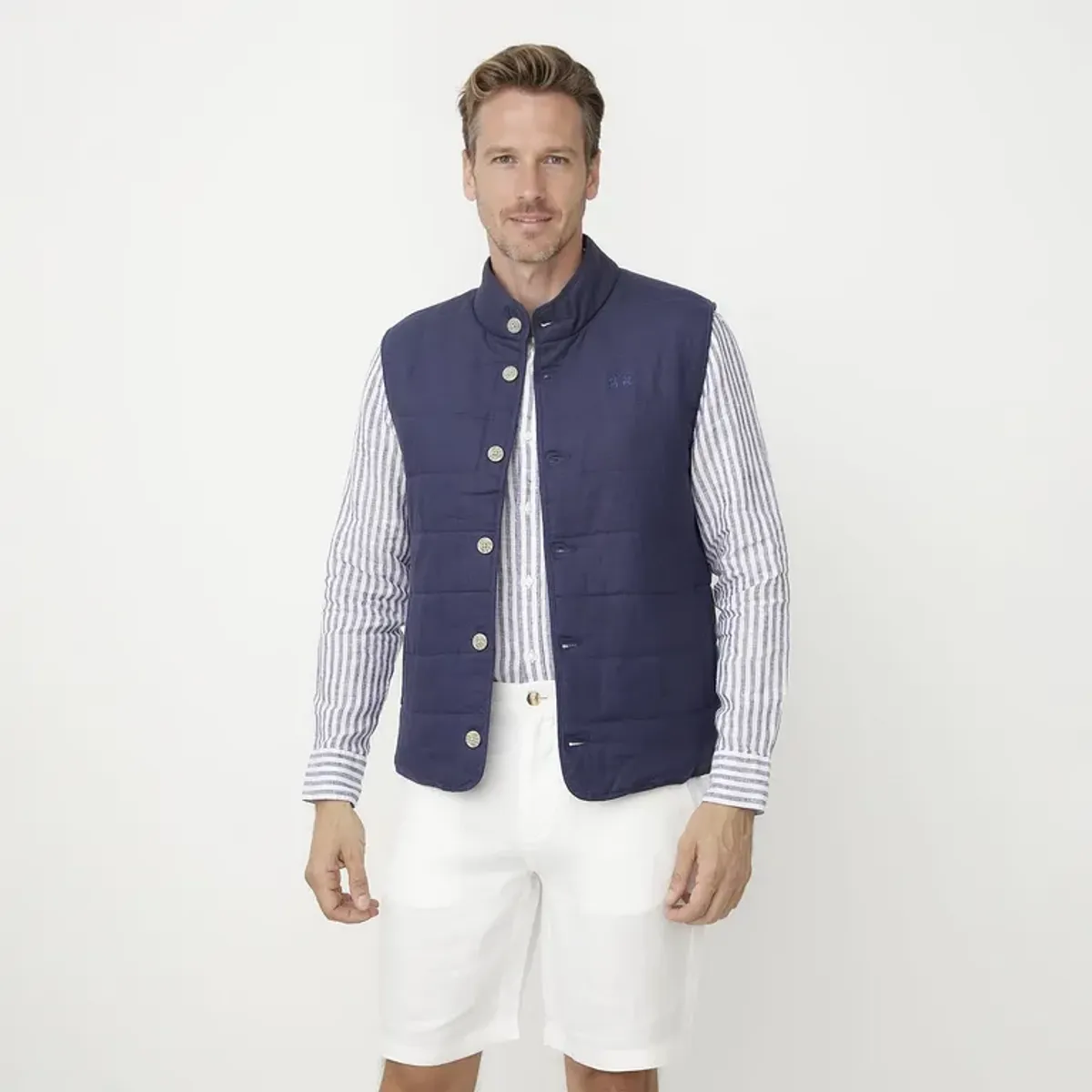 LA MARTINA - Chaleco Lino Casual Hombre La Martina