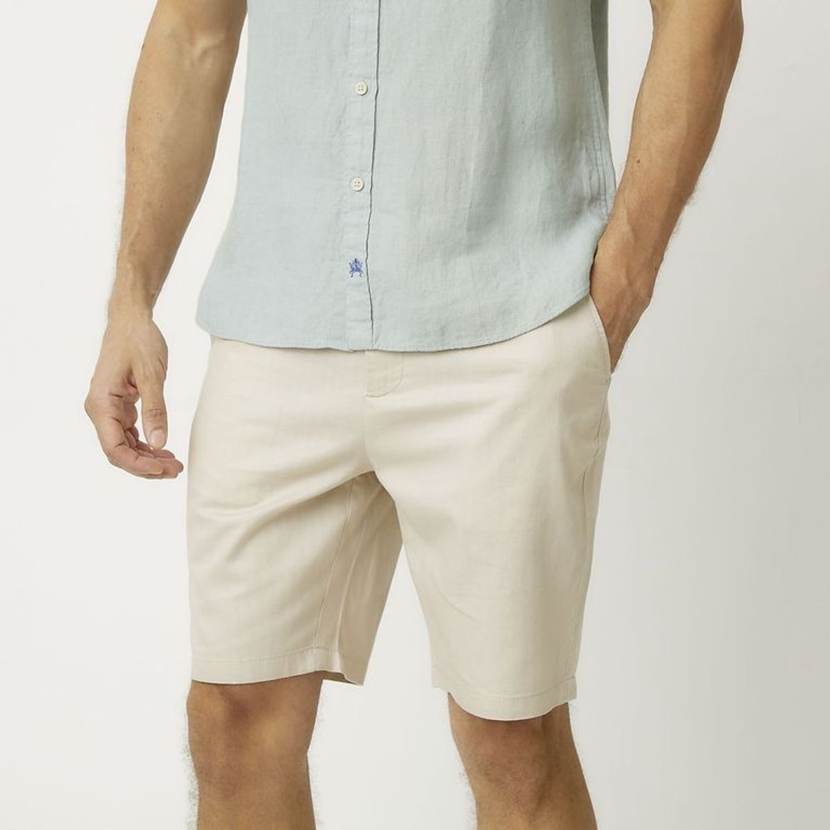 CASCAIS - Short Lino Casual Hombre Cascais