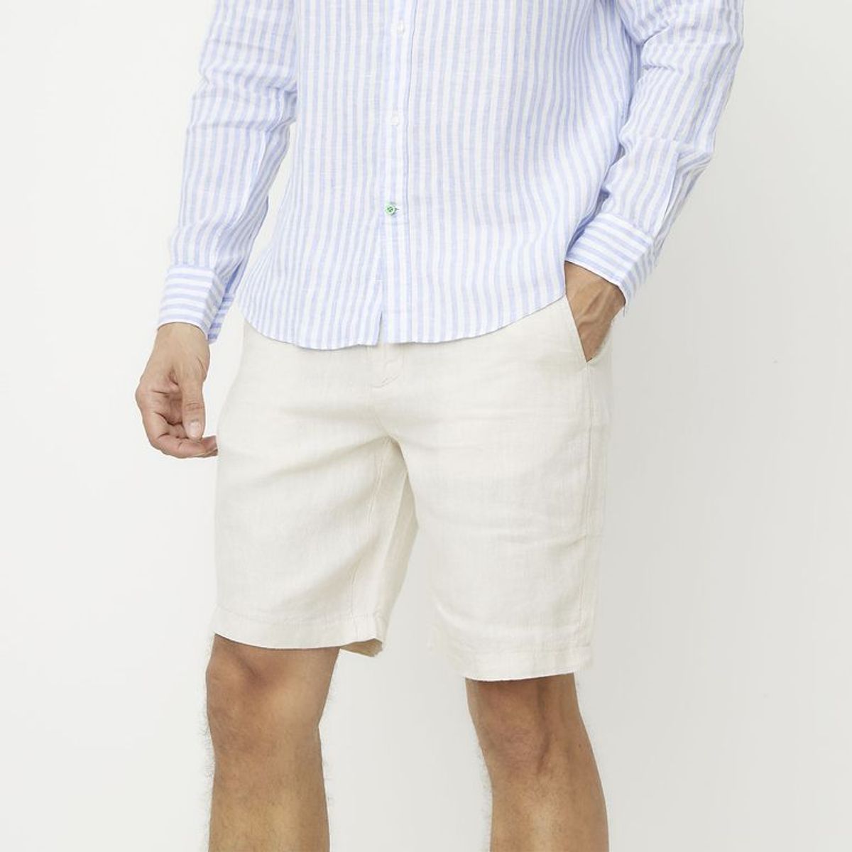 LA MARTINA - Short 100% Lino Regular Fit Hombre La Martina