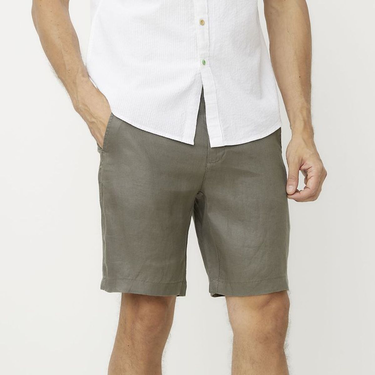 LA MARTINA - Short 100% Lino Regular Fit Hombre La Martina