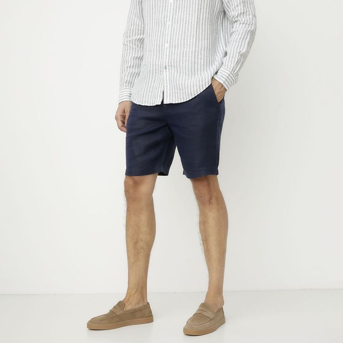 LA MARTINA - Short 100% Lino Regular Fit Hombre La Martina