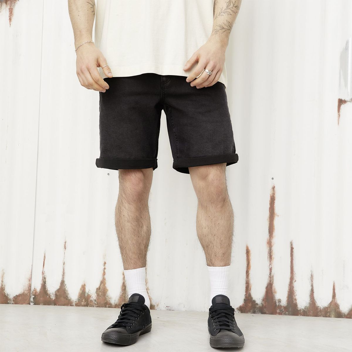 DENIMLAB - Short Algodón Slim Fit Hombre Denimlab