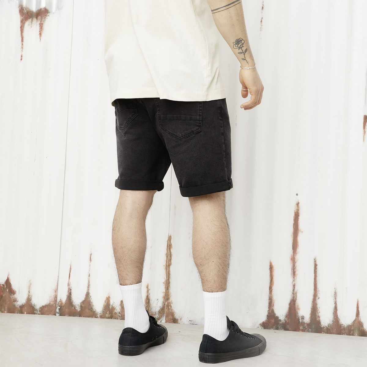 DENIMLAB - Short Algodón Slim Fit Hombre Denimlab